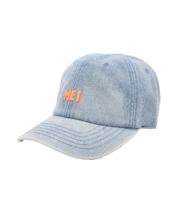 MEI メイ キャップ 帽子 キッズ ジュニア 子供 デニム生地 ロゴ フリーサイズ K253099601