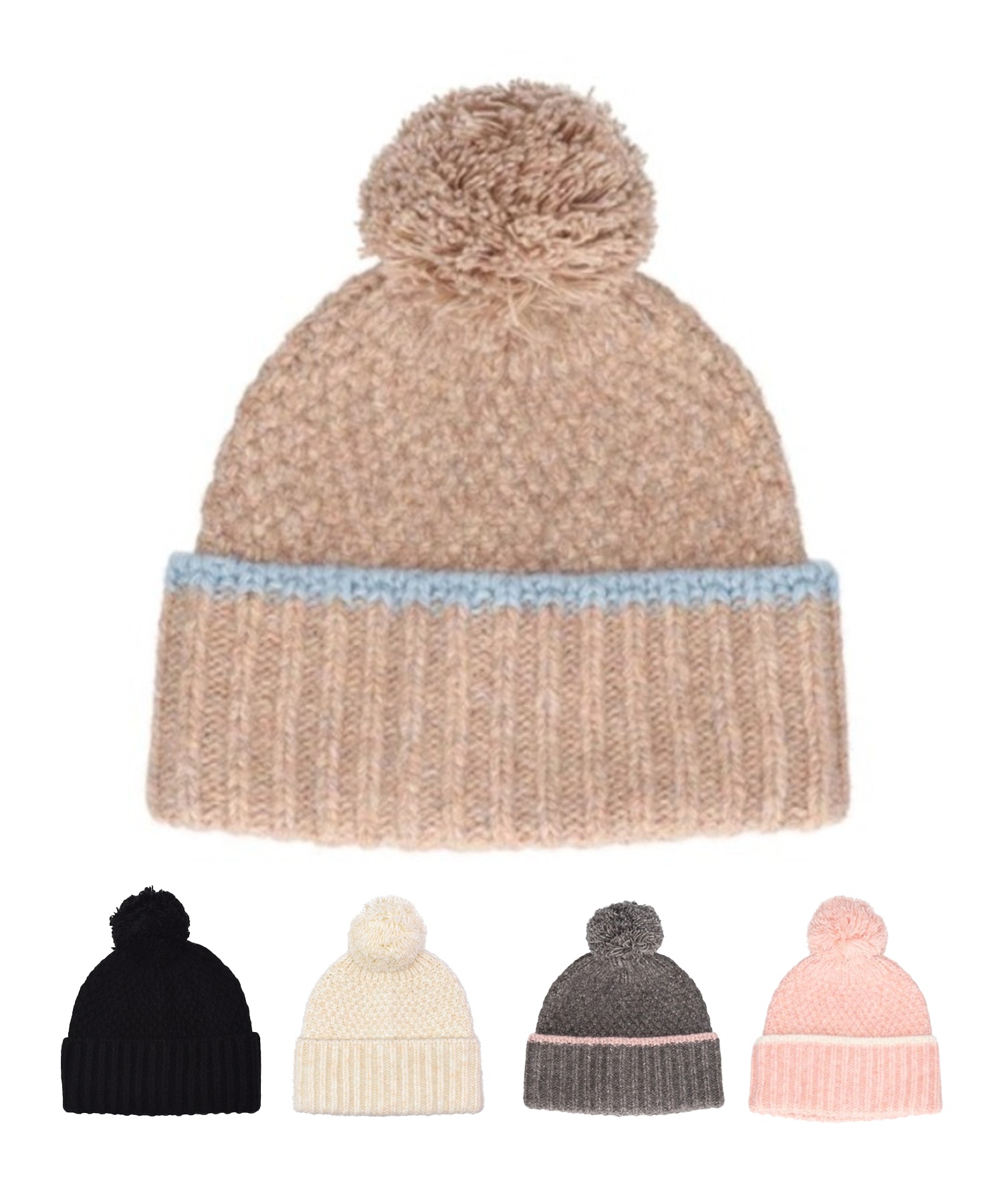 milsa ミルサ ビーニー ポンポン ニット帽 ワッチ 254061215 ニット帽