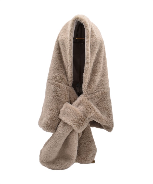 milsa ミルサ マフラー フーディ ファー FUR HOODIE 244061214