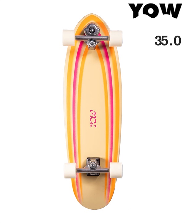 YOW ヤウ サーフ スケートボード コンプリート 35.0inch SAN ONOFRE SURFSKATE 25 ムラサキスポーツ