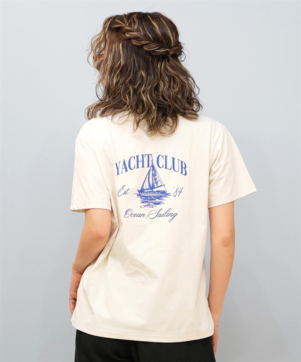 Ungrid アングリッド 水着 レディース ラッシュガード 半袖 Tシャツ バックプリント 水陸両用 UVカット 250101