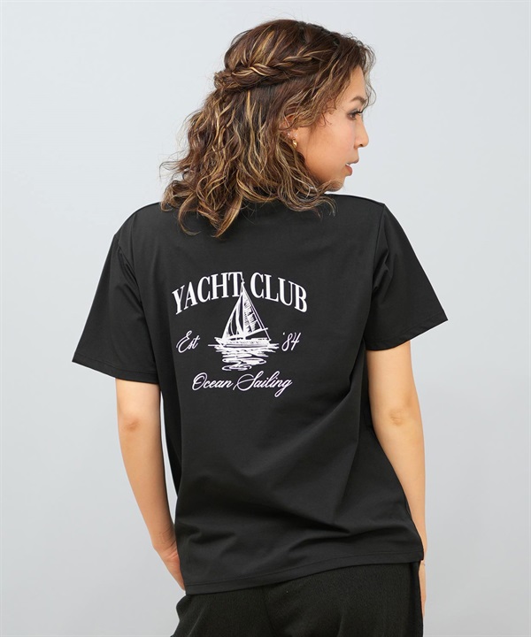 Ungrid アングリッド 水着 レディース ラッシュガード 半袖 Tシャツ バックプリント 水陸両用 UVカット 250101