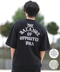 RVCA ルーカ メンズ 半袖 Tシャツ 半袖スウェットTシャツ バックプリント BF041-007(BLK-S)