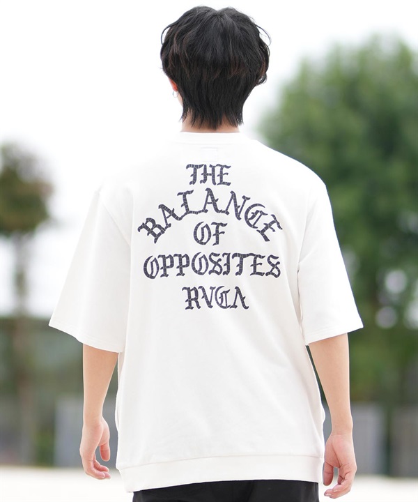 RVCA ルーカ メンズ 半袖 Tシャツ 半袖スウェットTシャツ バックプリント BF041-007