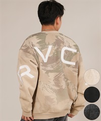 RVCA ルーカ トレーナー スウェット メンズ バックプリント FADE BACK SIDE ARCH BF042-001(BBB-S)