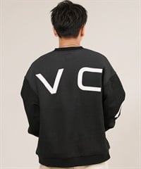 RVCA ルーカ トレーナー スウェット メンズ バックプリント FADE BACK SIDE ARCH BF042-001(BLK-S)