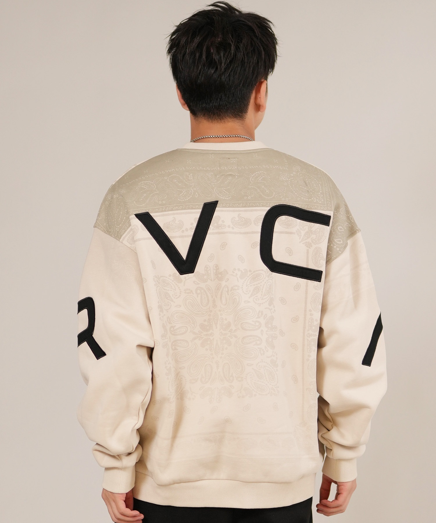 RVCA ルーカ トレーナー スウェット メンズ バックプリント FADE BACK SIDE ARCH BF042-001(CER-S)