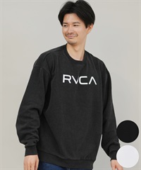 RVCA ルーカ トレーナー スウェット メンズ シンプル ロゴ BIG RVCA FADE CR BF042-002(BLK-S)