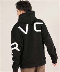 RVCA ルーカ プルオーバー パーカー メンズ バックプリント 裏起毛 BACK SIDE ARCH RVCA HD BF042-015(BLK-S)