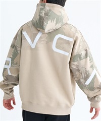 RVCA ルーカ プルオーバー パーカー メンズ バックプリント 裏起毛 BACK SIDE ARCH RVCA HD BF042-015(KHC-S)