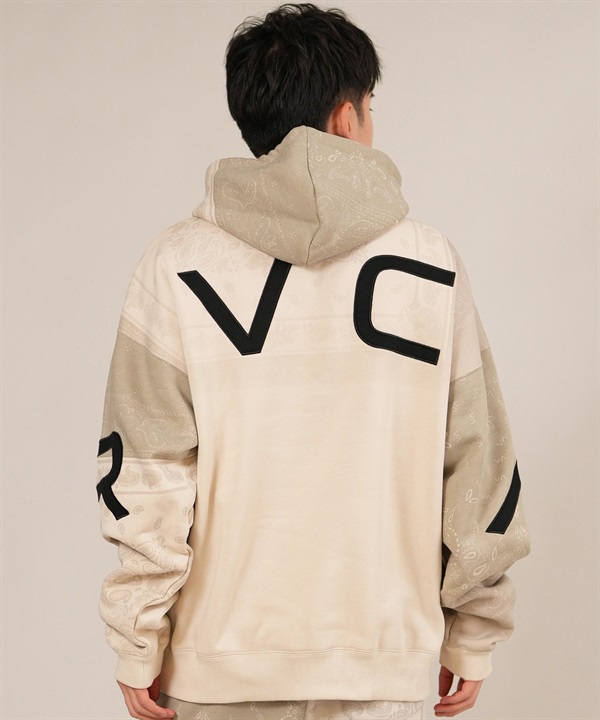 RVCA ルーカ プルオーバー パーカー メンズ バックプリント 裏起毛 BACK SIDE ARCH RVCA HD BF042-015