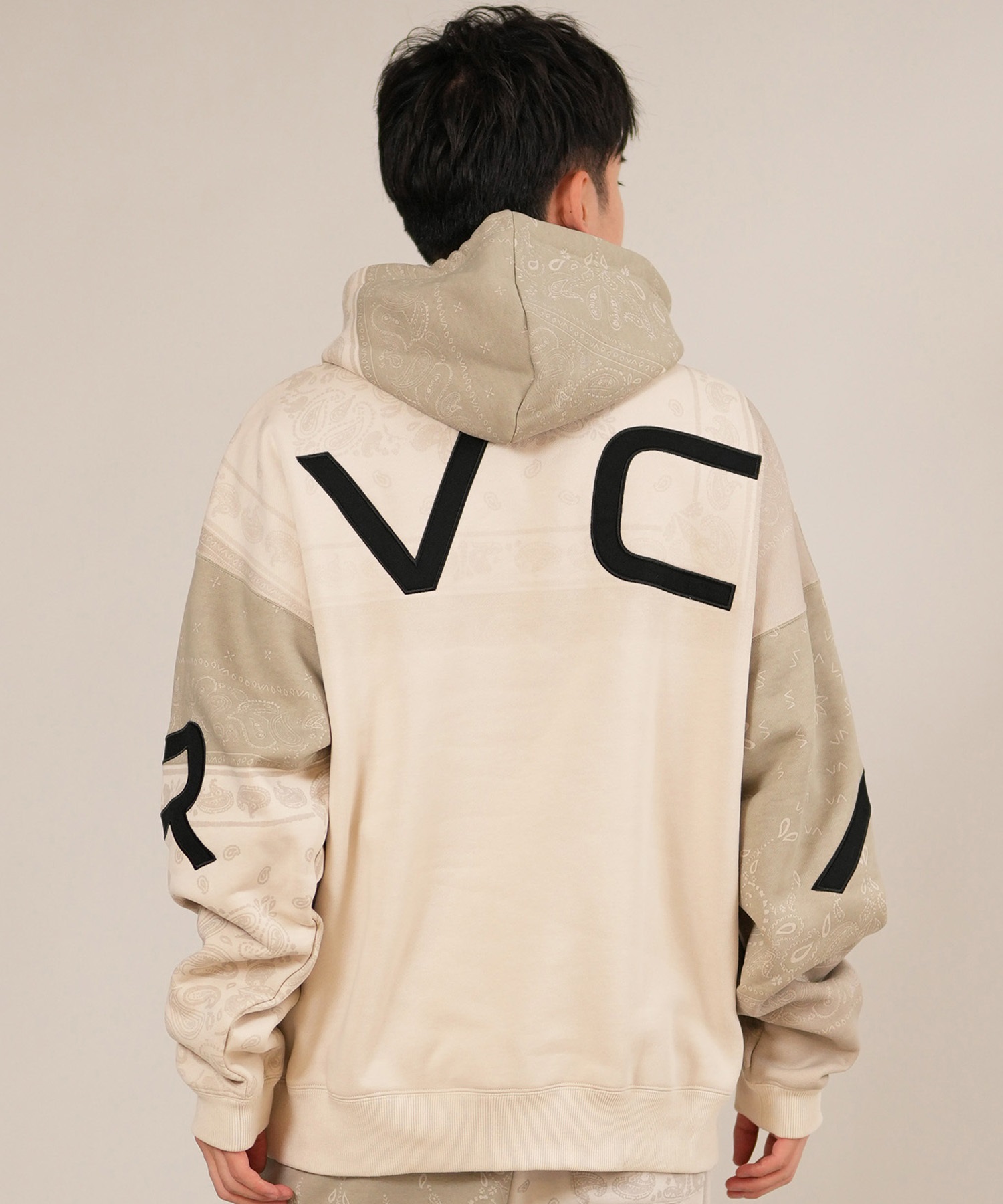 RVCA ルーカ プルオーバー パーカー メンズ バックプリント 裏起毛 BACK SIDE ARCH RVCA HD BF042-015(CER-S)