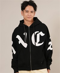 RVCA ルーカ ジップアップ パーカー メンズ 裏起毛 ロゴ WORLD WIDE ZIP HD BF042-020(BLK-S)