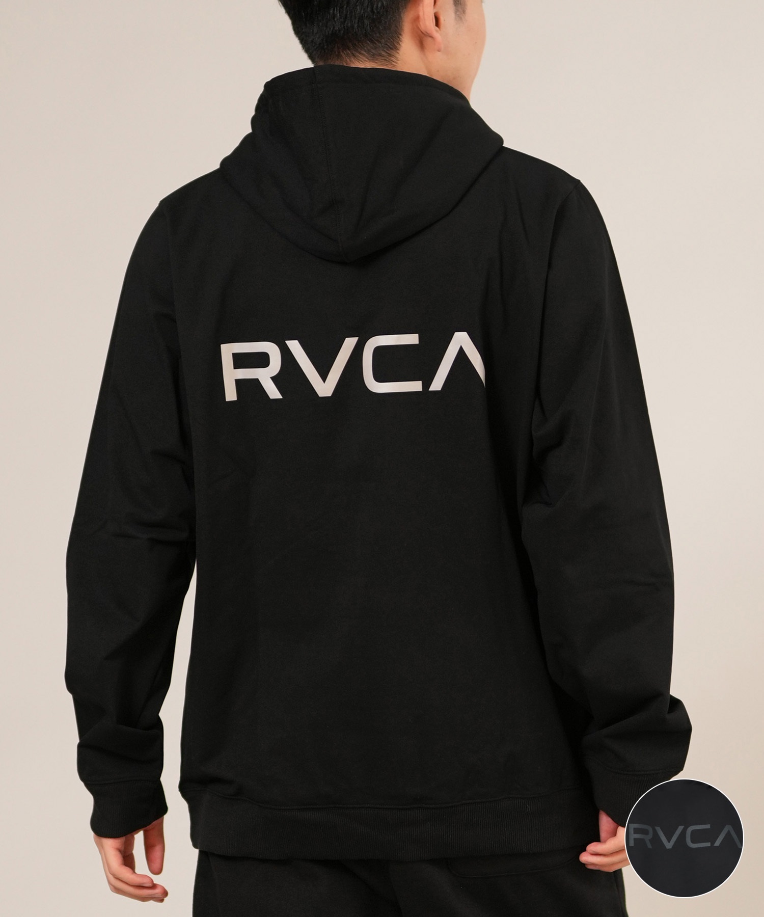 RVCA ルーカ プルオーバー パーカー メンズ スウェット フーディー ロゴ バックプリント 裏毛 セットアップ対応 BF042-P03(BLB-S)