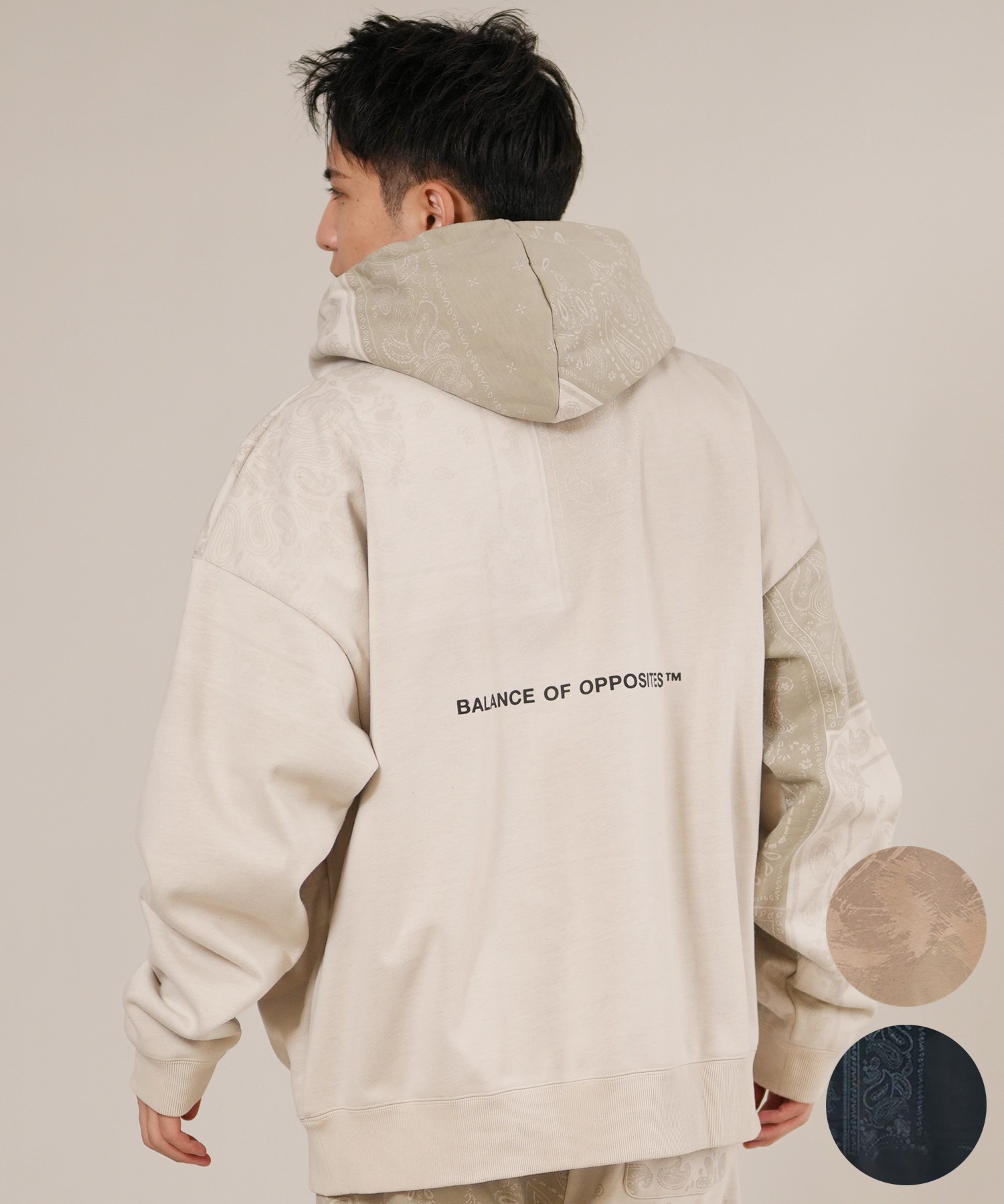 RVCA ルーカ プルオーバー パーカー メンズ バックプリント ロゴ 裏