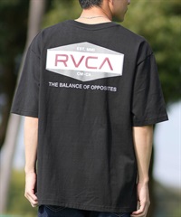 RVCA ルーカ 半袖 Tシャツ メンズ バックプリント BF041-252(BLK-S)