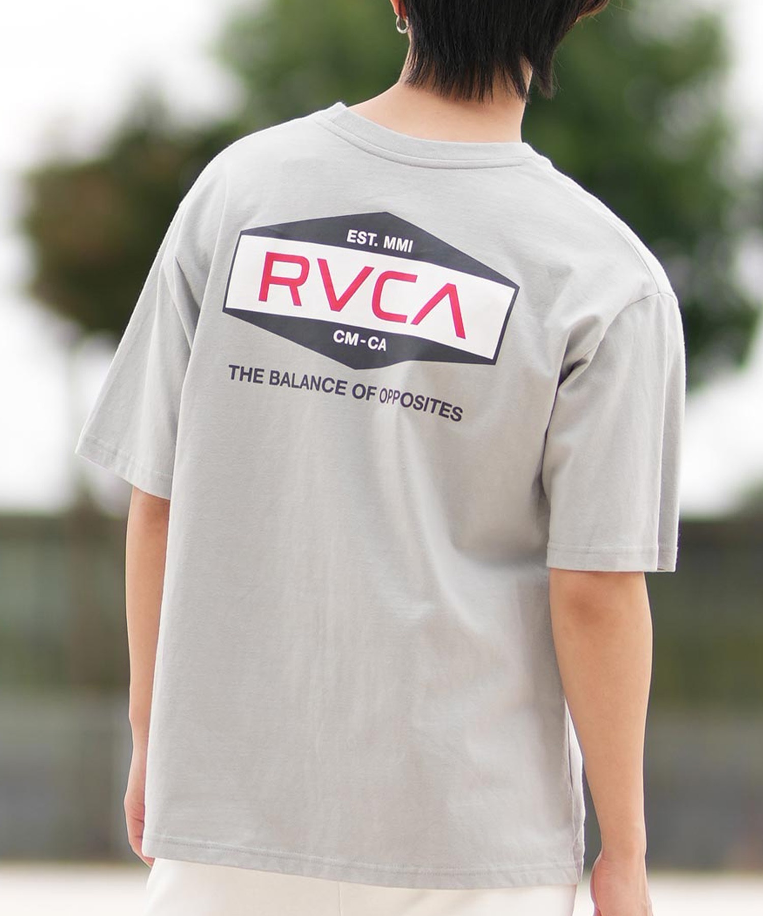RVCA ルーカ 半袖 Tシャツ メンズ バックプリント BF041-252(MGE-S)
