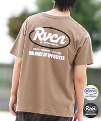 RVCA ルーカ 半袖 Tシャツ メンズ バックプリント RANCH SCRIPT SS BF041-256(WHT-S)