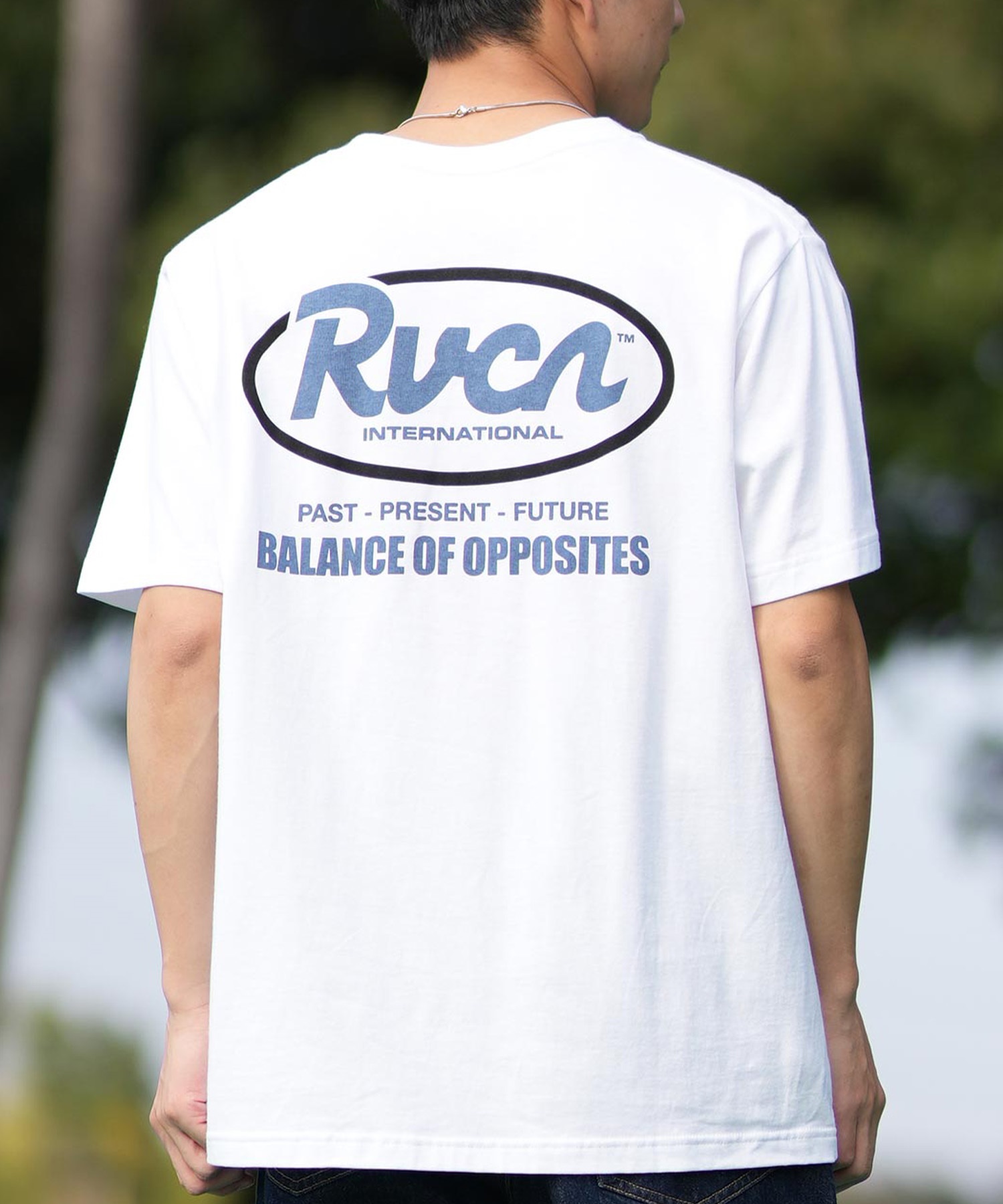 RVCA ルーカ 半袖 Tシャツ メンズ バックプリント RANCH SCRIPT SS BF041-256(WHT-S)