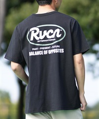 RVCA ルーカ 半袖 Tシャツ メンズ バックプリント RANCH SCRIPT SS BF041-256(BLK-S)