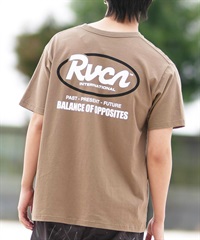 RVCA ルーカ 半袖 Tシャツ メンズ バックプリント RANCH SCRIPT SS BF041-256(GDK-S)