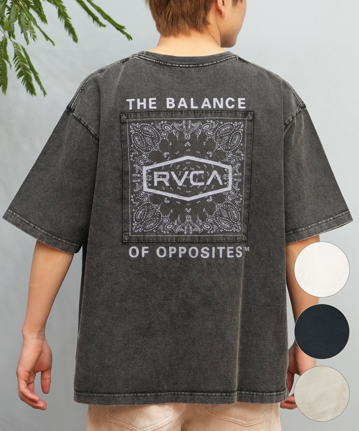 RVCA ルーカ 半袖 Tシャツ メンズ バックプリント BOXロゴ