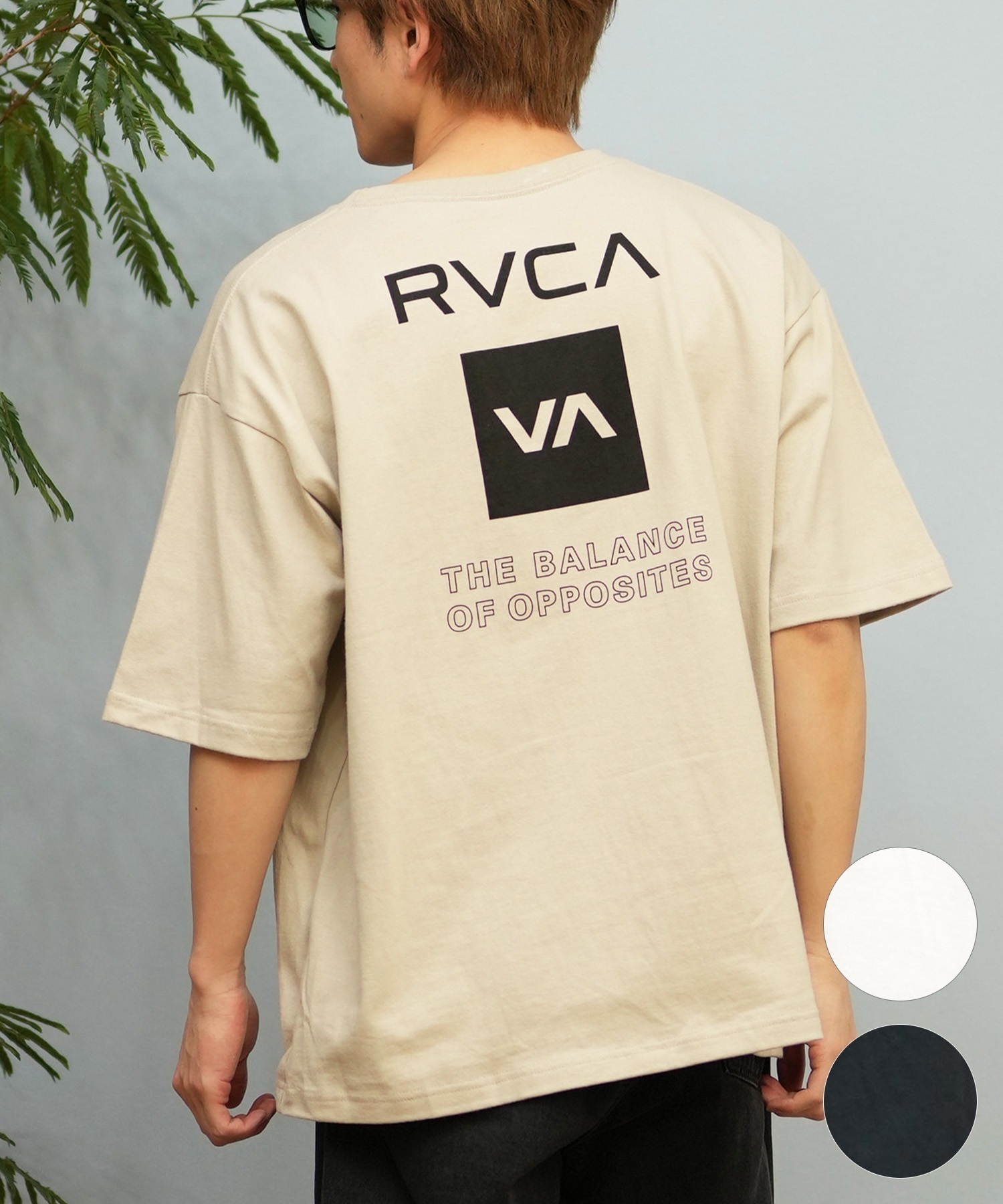 RVCA ルーカ 半袖 Tシャツ メンズ ボックスロゴ バックプリント BF041
