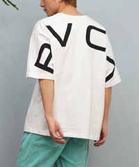 RVCA ルーカ 半袖 Tシャツ メンズ バックプリント ブランドロゴ オーバーサイズ BF041-P22(WHT-S)