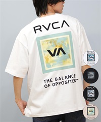 RVCA ルーカ 半袖 Tシャツ メンズ バックプリント オーバーサイズ ボックスロゴ BOX SS BF04A-200