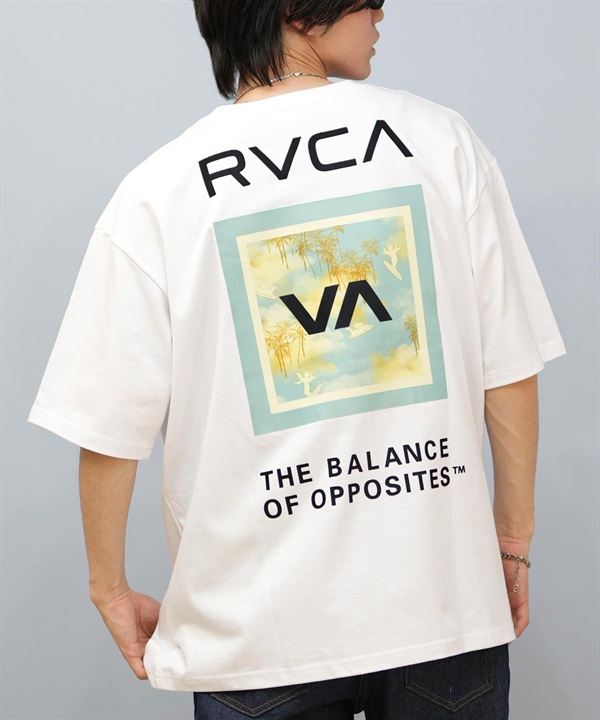 RVCA ルーカ 半袖 Tシャツ メンズ バックプリント オーバーサイズ ボックスロゴ BOX SS BF04A-200