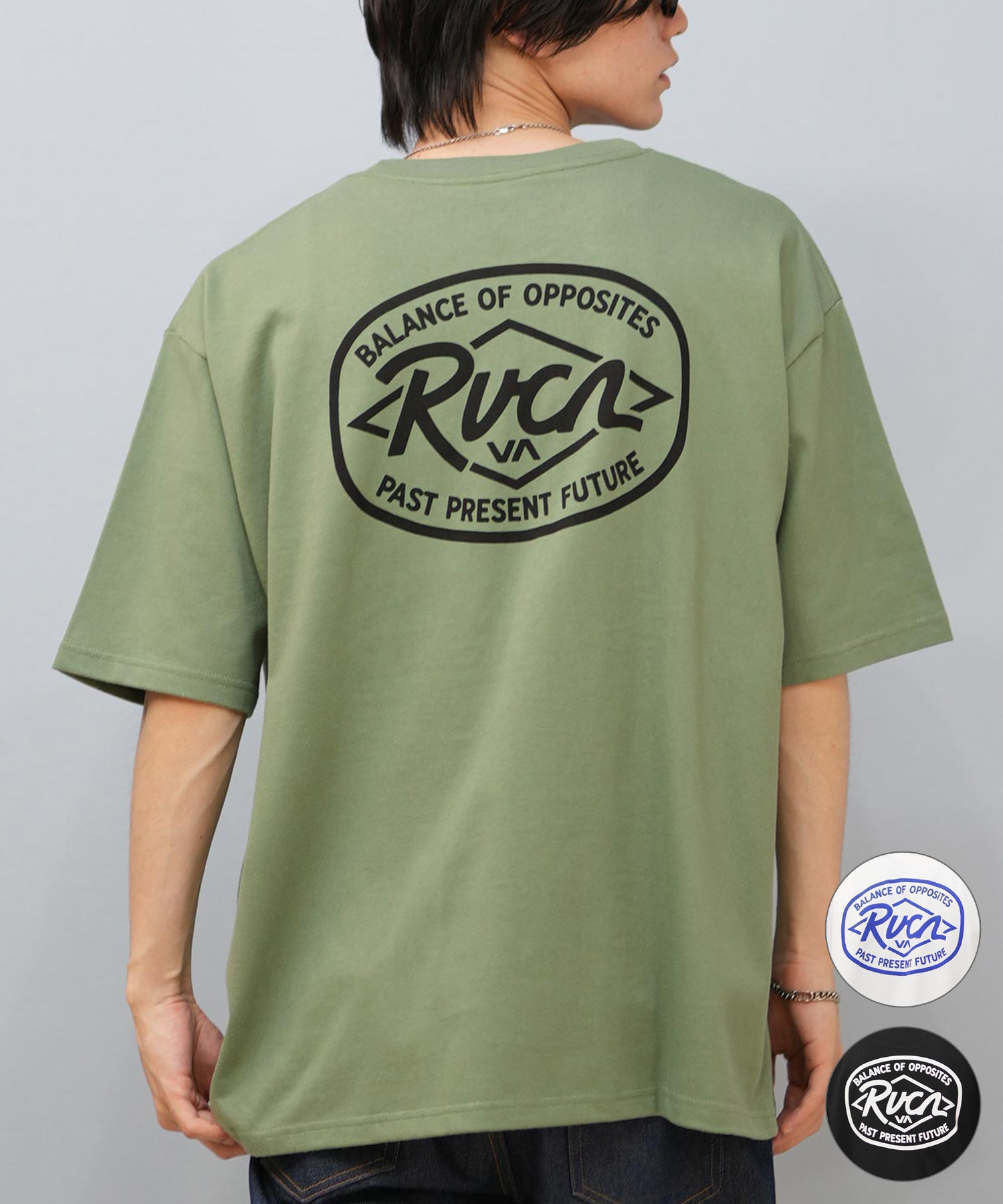 RVCA ルーカ 半袖 Tシャツ メンズ バックプリント オーバーサイズ