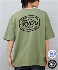 RVCA ルーカ 半袖 Tシャツ メンズ バックプリント オーバーサイズ オーバルロゴ RANCH SEA SS BF04A-201