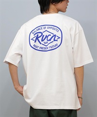 RVCA ルーカ 半袖 Tシャツ メンズ バックプリント オーバーサイズ オーバルロゴ RANCH SEA SS BF04A-201