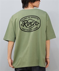 RVCA ルーカ 半袖 Tシャツ メンズ バックプリント オーバーサイズ オーバルロゴ RANCH SEA SS BF04A-201