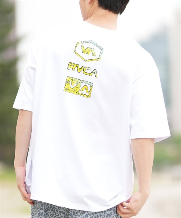 RVCA ルーカ 半袖 Tシャツ メンズ バックプリント オーバーサイズ ロゴ STONE WASH SS BF04A-203