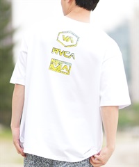 RVCA ルーカ 半袖 Tシャツ メンズ バックプリント オーバーサイズ ロゴ STONE WASH SS BF04A-203