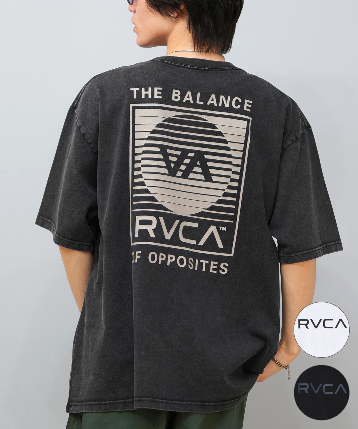 RVCA ルーカ 半袖 Tシャツ メンズ バックプリント オーバーサイズ ロゴ