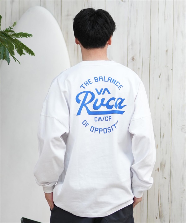 RVCA ルーカ 長袖 Tシャツ メンズ バックプリント ラウンドロゴ オーバーサイズ ユニセックス BF041-152