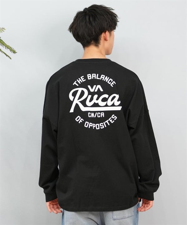 RVCA ルーカ 長袖 Tシャツ メンズ バックプリント ラウンドロゴ オーバーサイズ ユニセックス BF041-152