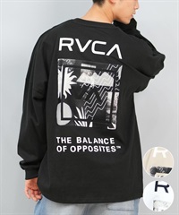RVCA ルーカ 長袖 Tシャツ メンズ バックプリント ボックスロゴ オーバーサイズ ユニセックス ムラサキスポーツ限定 BF041-158(LGK-S)