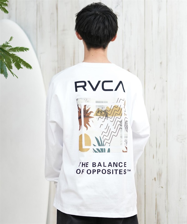RVCA ルーカ 長袖 Tシャツ メンズ バックプリント ボックスロゴ オーバーサイズ ユニセックス ムラサキスポーツ限定 BF041-158