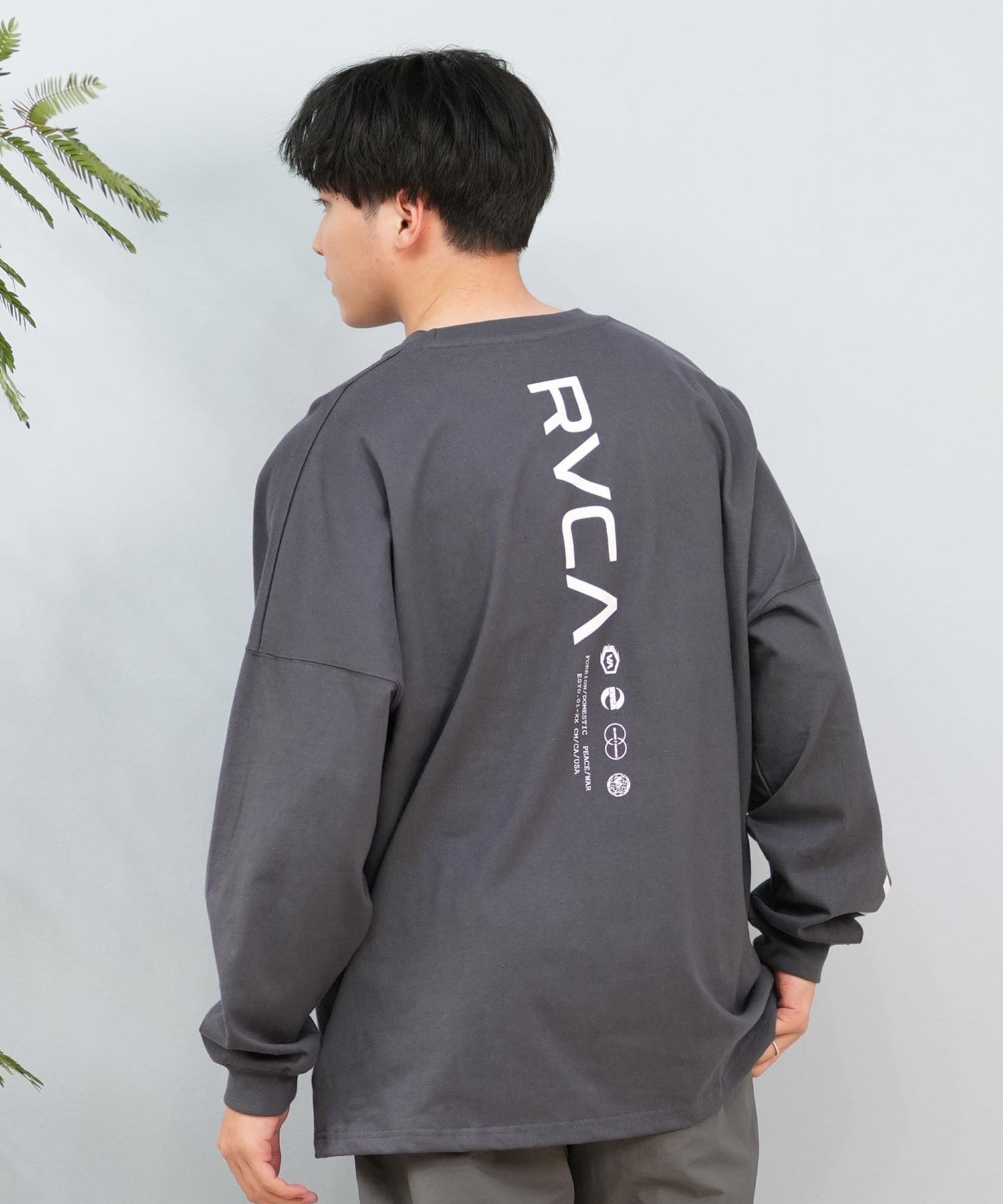 RVCA ルーカ 長袖 Tシャツ メンズ バックプリント ユニセックス ムラサキスポーツ限定 BF041-159(KSD0-S)