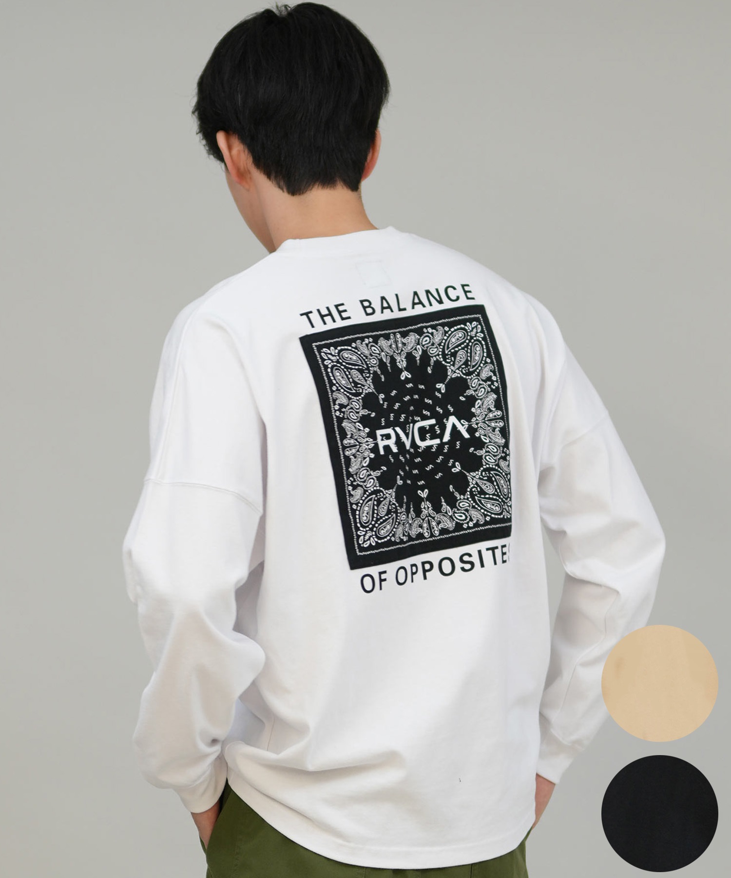 RVCA 2枚セット BACK BALANCE LT ロングスリーブＴシャツ OUTLET】RVCA メンズ METAL URGY LT ロンT 【2025年秋冬モデル】
