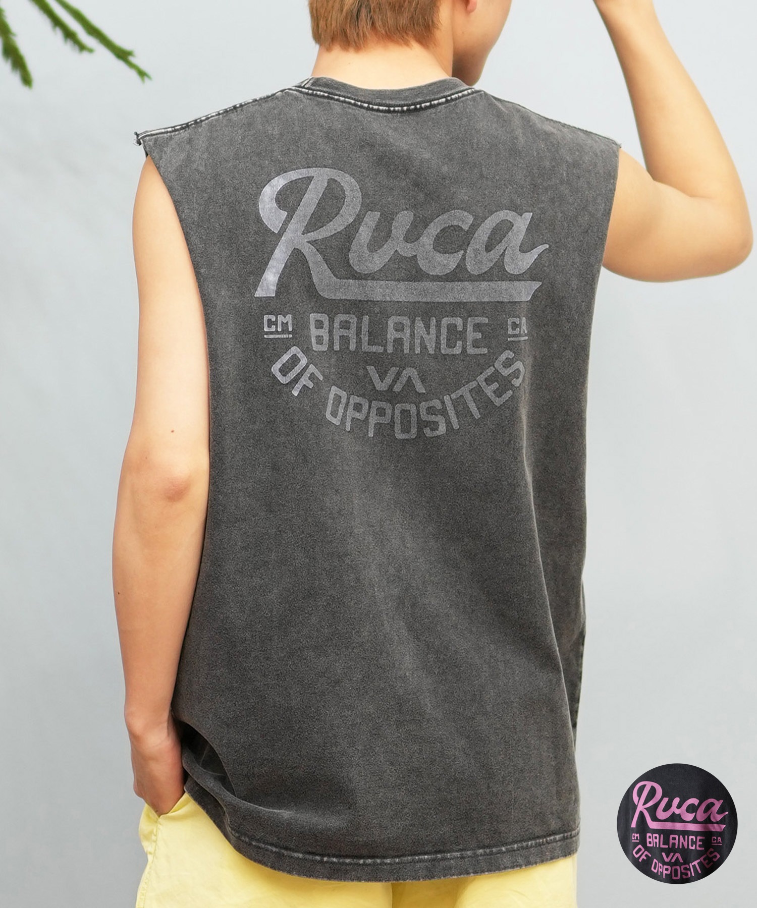 RVCA ルーカ タンクトップ メンズ バックプリント BF041-P36(KVCY-S)