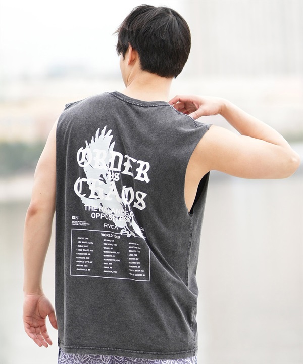 RVCA ルーカ タンクトップ メンズ バックプリント BF04A-353