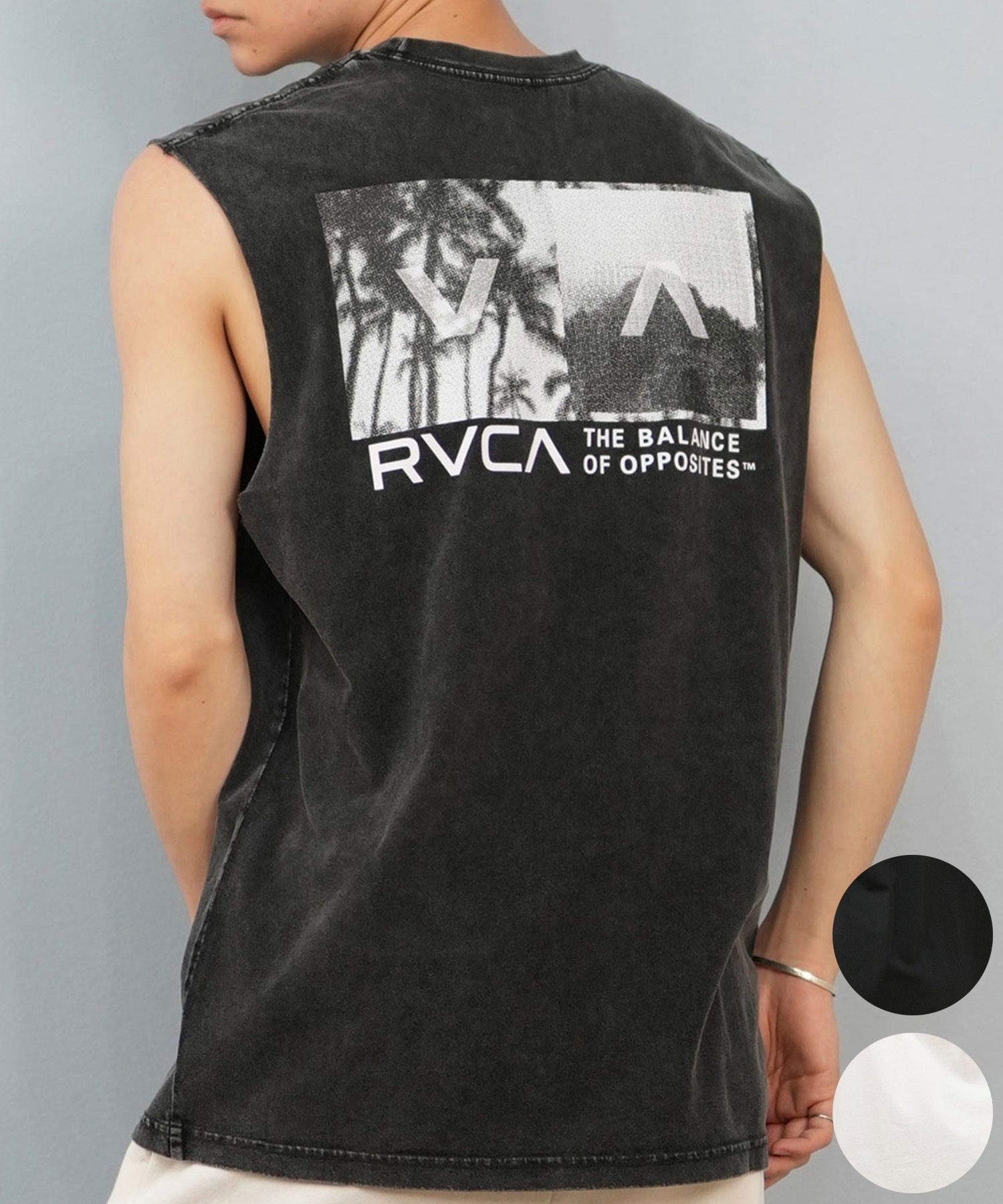 RVCA ルーカ タンクトップ メンズ バックプリント パームツリー BF04A