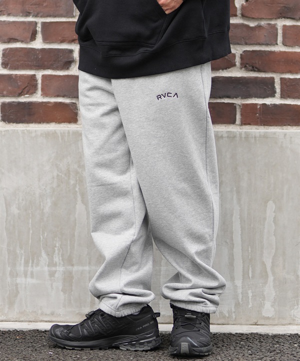 RVCA ルーカ スウェットパンツ ロングパンツ メンズ ウエストゴム ロゴ BACK SIDE ARCH RVCA PT BF042-P70