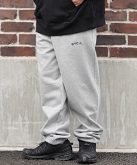 RVCA ルーカ スウェットパンツ ロングパンツ メンズ ウエストゴム ロゴ BACK SIDE ARCH RVCA PT BF042-P70(HGR-M)