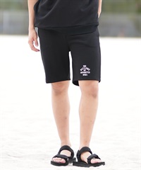 RVCA ルーカ ショートパンツ メンズ スウェットショーツ IRON ON FT WS セットアップ対応 BF041-652(BLK-S)