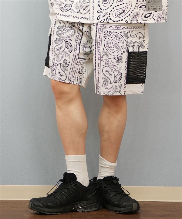 RVCA ルーカ ハーフパンツ ショートパンツ メンズ ペイズリー柄 セットアップ BF04A-P65